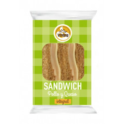 Sandwich integral de pollo con queso